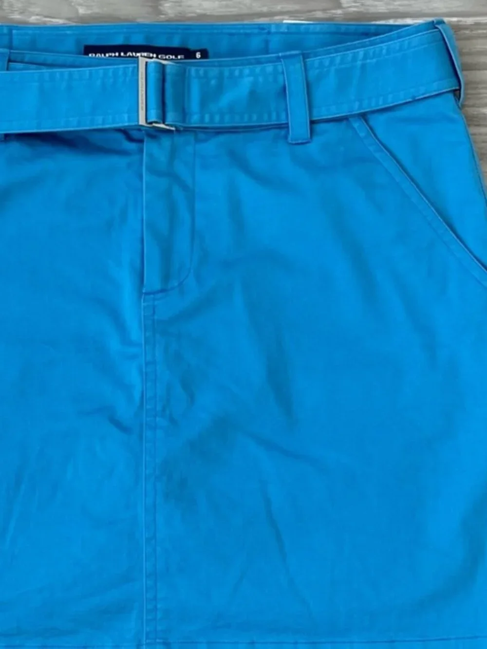Lauren Ralph Lauren Blue Cotton Stretch Tailored Skort Preppy Country Club 6